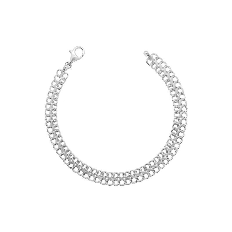 Pulsera de plata nacional modelo sadusa mediana