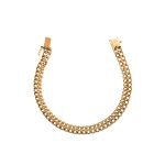 Pulsera de oro amarillo italiano modelo sadusa