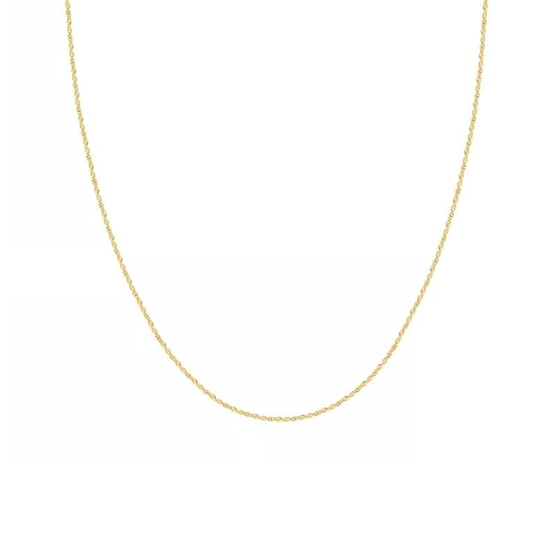 Cadena de oro amarillo italiano modelo singapur