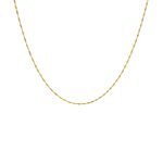 Cadena de oro amarillo italiano modelo singapur