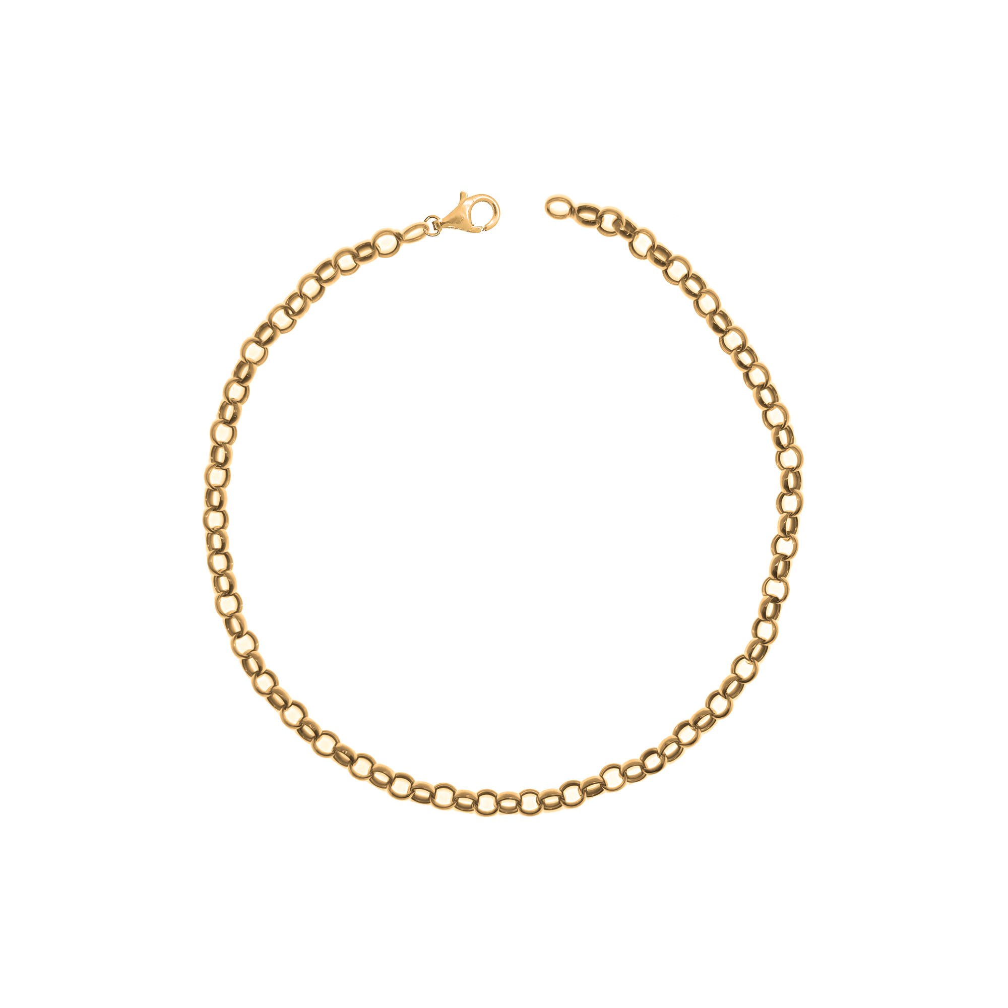 Pulsera de oro amarillo nacional modelo roló
