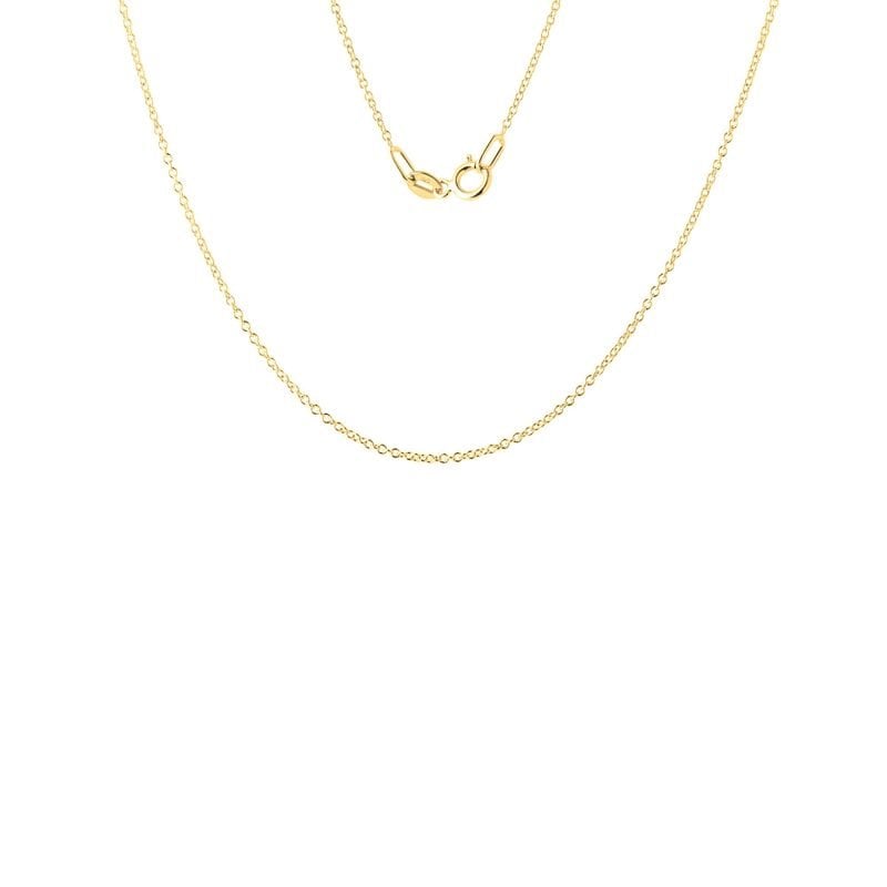 Cadena de oro amarillo italiano modelo roló fino