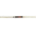 Pulsera de identidad en oro amarillo nacional modelo grumet