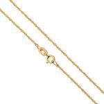 Cadena de oro amarillo italiano fina