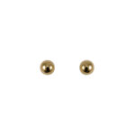 Aros de oro amarillo modelo bolita grande