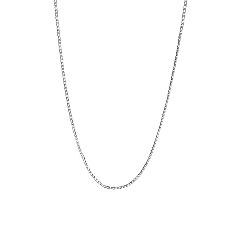 Cadena de plata nacional modelo grumet