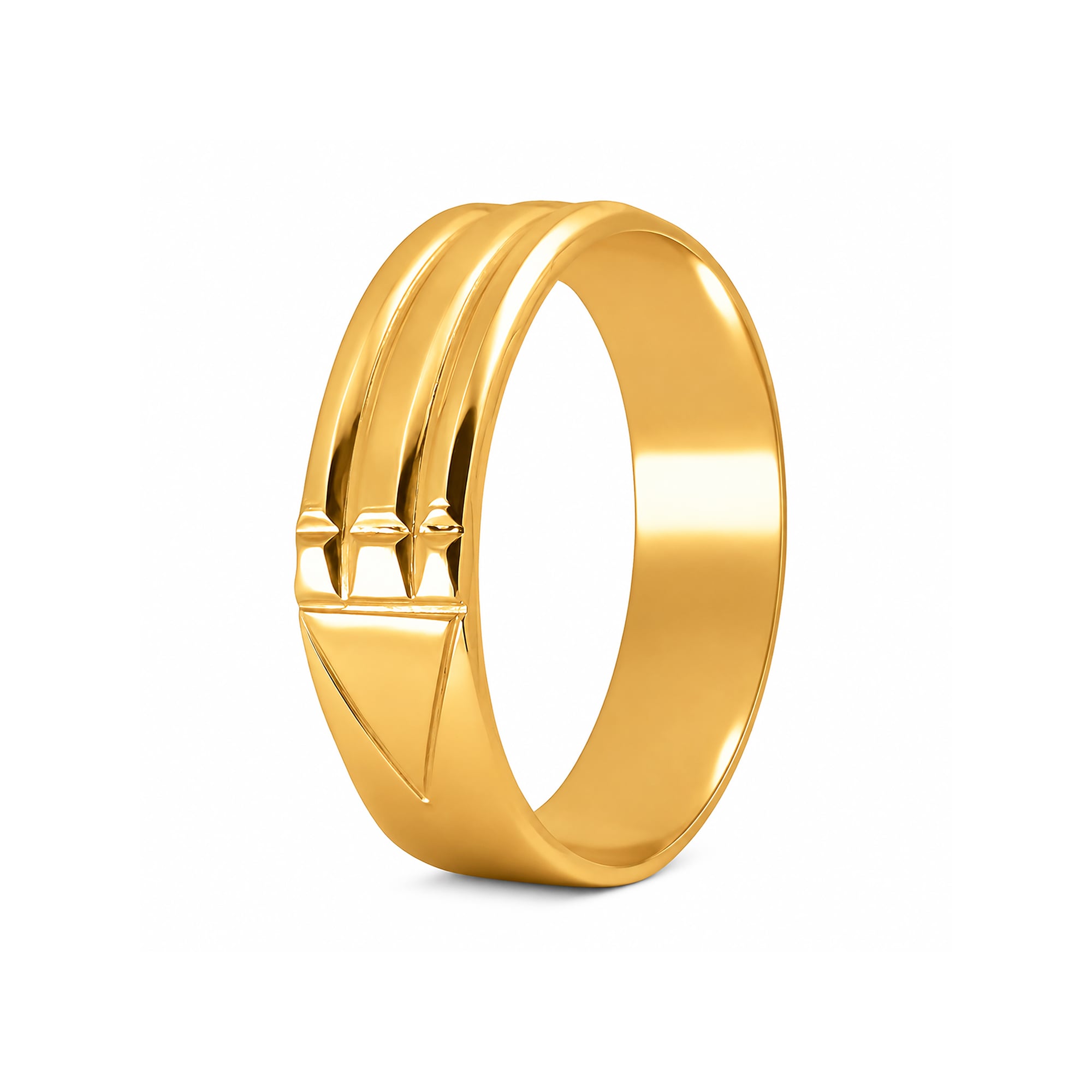 Anillo Atlante de oro amarillo italiano 18K