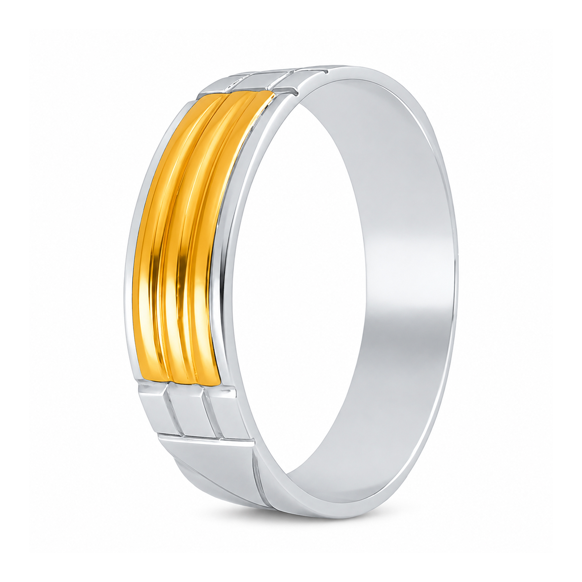 Anillo Atlante de plata nacional con aplique en oro